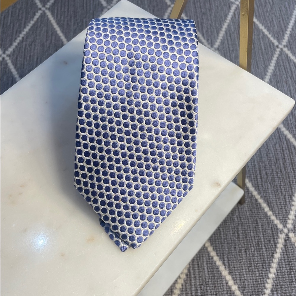 Goergio Armani Blue grey Patterned Tie
